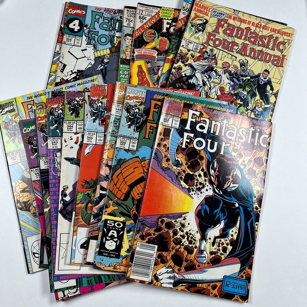 Marvel Fantastic Four 18 Comic Lot #337-346 350 352-354 Annuals 11 12 15 18